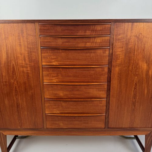 Kurt Løvig for Faarup Møbelfabrik Danish Credenza – Sculptural Teak Masterpiece