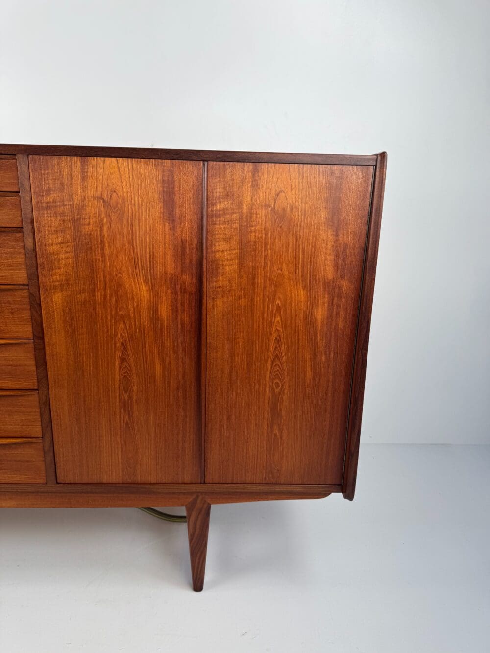 Kurt Løvig for Faarup Møbelfabrik Danish Credenza – Sculptural Teak Masterpiece