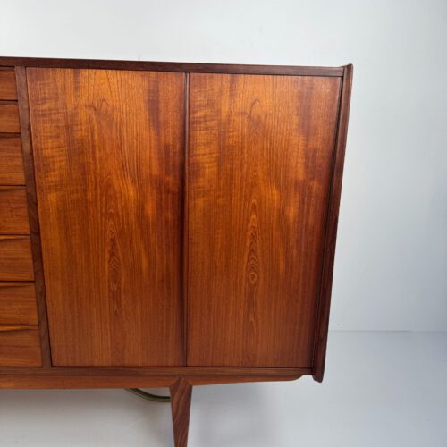 Kurt Løvig for Faarup Møbelfabrik Danish Credenza – Sculptural Teak Masterpiece