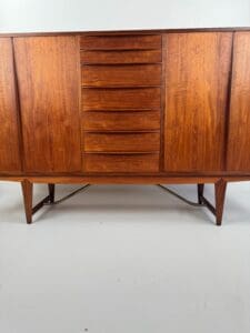 Kurt Løvig for Faarup Møbelfabrik Danish Credenza – Sculptural Teak Masterpiece