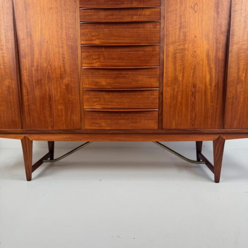 Kurt Løvig for Faarup Møbelfabrik Danish Credenza – Sculptural Teak Masterpiece