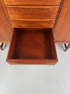 Kurt Løvig for Faarup Møbelfabrik Danish Credenza – Sculptural Teak Masterpiece