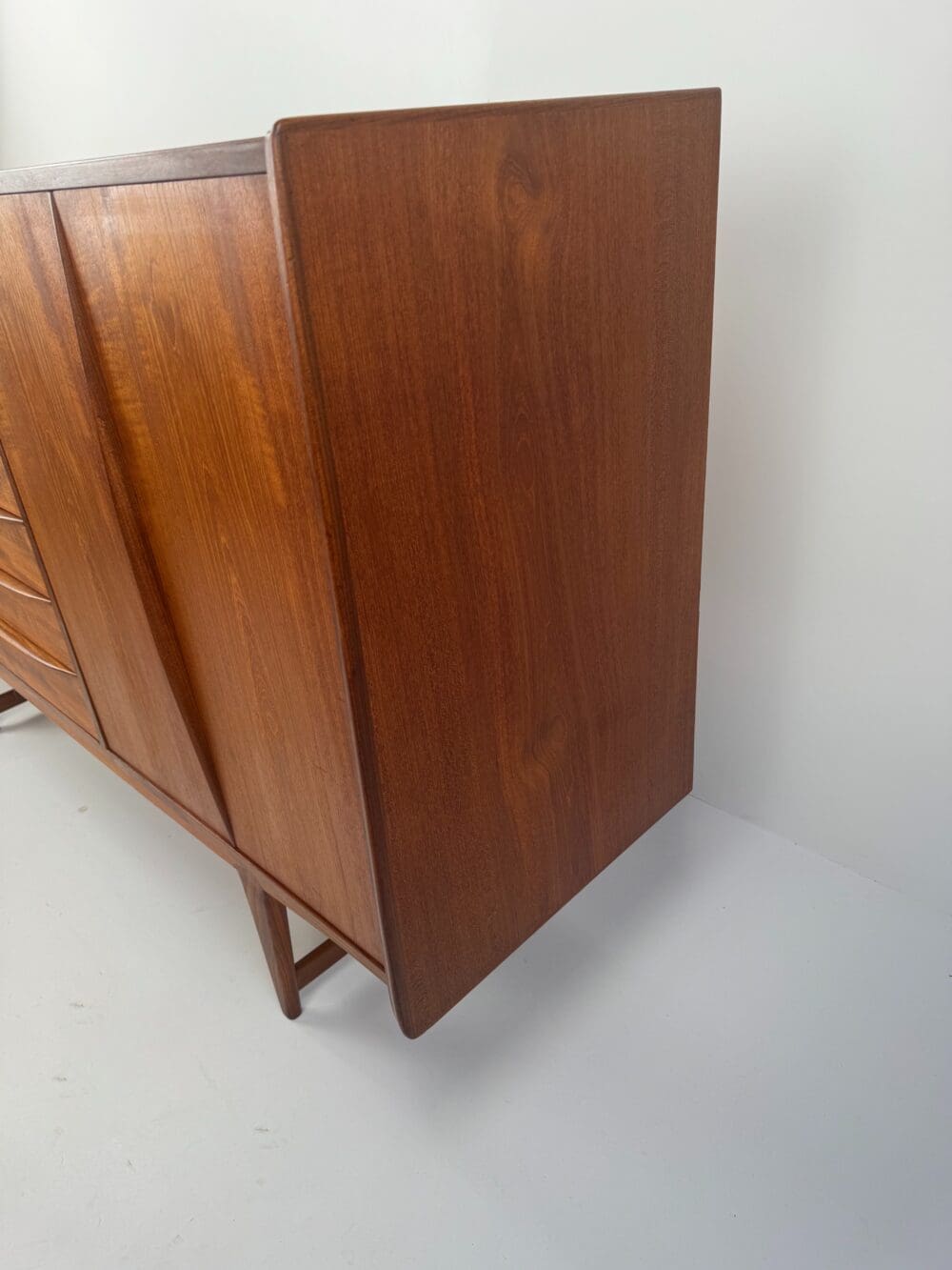Kurt Løvig for Faarup Møbelfabrik Danish Credenza – Sculptural Teak Masterpiece