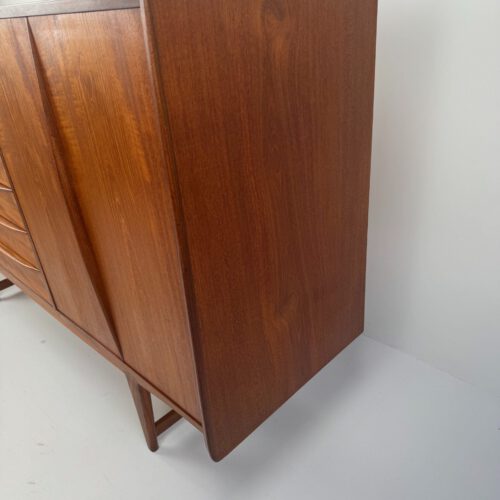 Kurt Løvig for Faarup Møbelfabrik Danish Credenza – Sculptural Teak Masterpiece