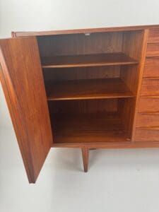 Kurt Løvig for Faarup Møbelfabrik Danish Credenza – Sculptural Teak Masterpiece