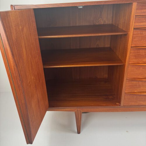 Kurt Løvig for Faarup Møbelfabrik Danish Credenza – Sculptural Teak Masterpiece