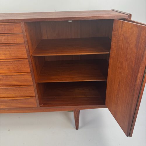 Kurt Løvig for Faarup Møbelfabrik Danish Credenza – Sculptural Teak Masterpiece