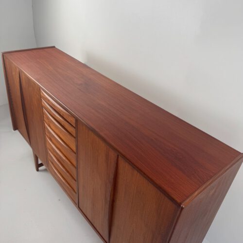 Kurt Løvig for Faarup Møbelfabrik Danish Credenza – Sculptural Teak Masterpiece