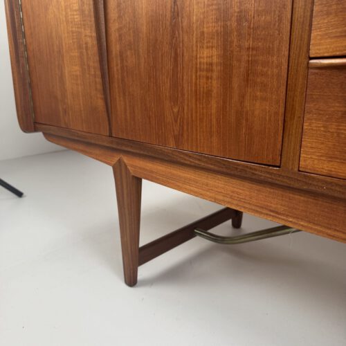 Kurt Løvig for Faarup Møbelfabrik Danish Credenza – Sculptural Teak Masterpiece