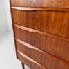 Danish Mid-Century Chest of Drawers – Sculpted Teak Elegance