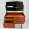 Vintage Danish Dressing Table – Elegant Teak Vanity with Tilting Mirror