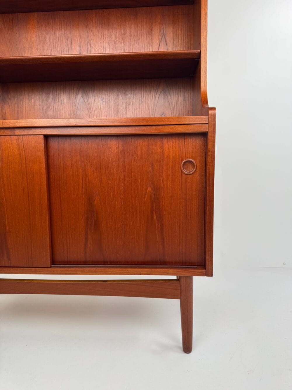 Johannes Sorth for Nexø Møbelfabrik Bornholm Bookcase with Storage – Danish Teak Elegance