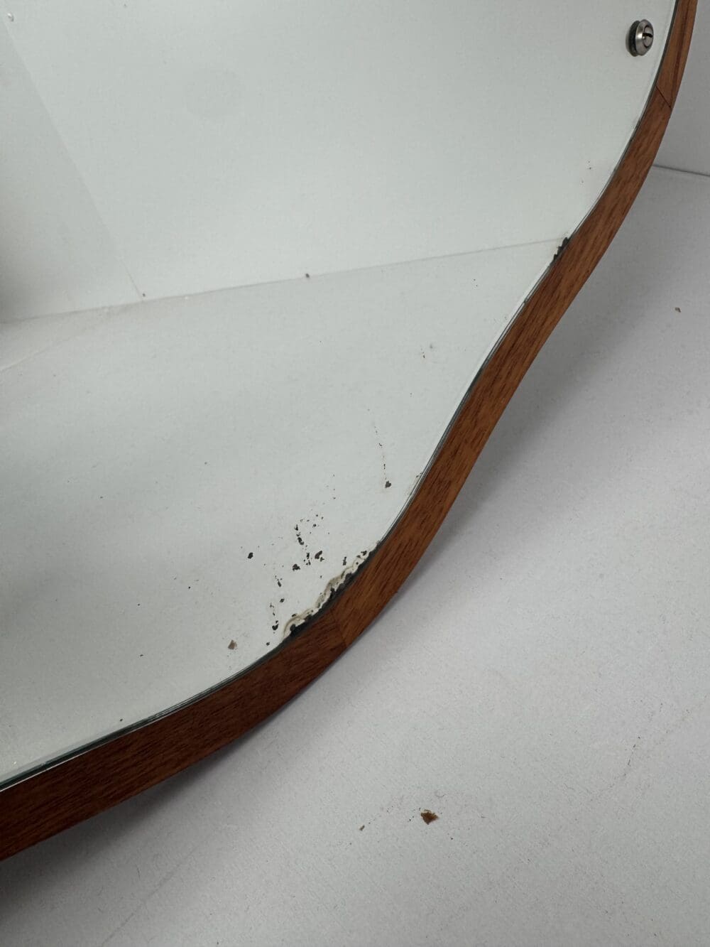 IMG_9770 Danish Organic Teak Wall Mirror – Sculptural Mid-Century Design