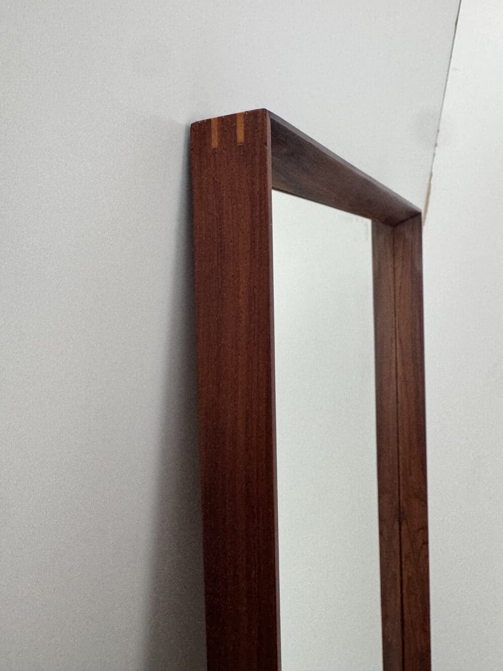 Danish Teak Wall Mirror – Minimalist Mid-Century Design