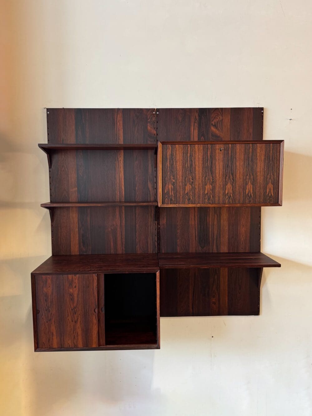 Cado Wall System by Poul Cadovius in Rosewood – Danish Design Icon