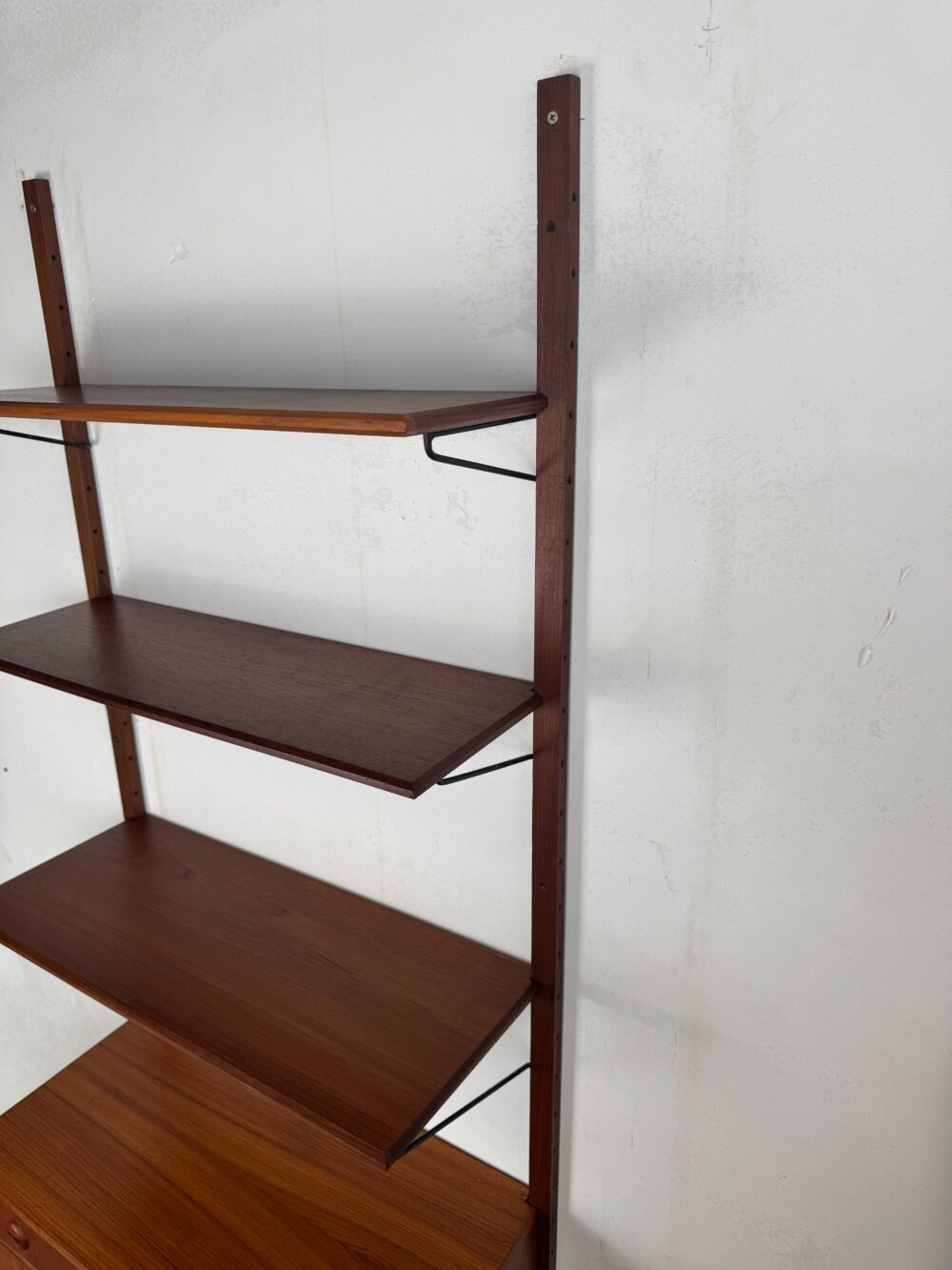 Danish Teak Wall System – Minimalist Modular Design