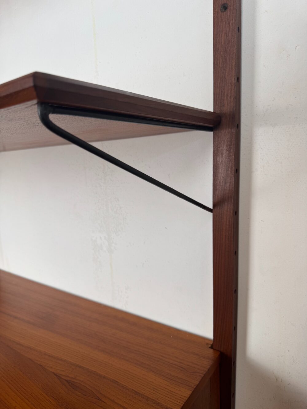 Danish Teak Wall System – Minimalist Modular Design
