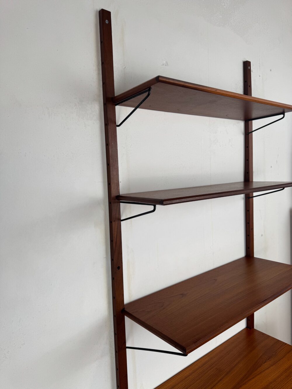 Danish Teak Wall System – Minimalist Modular Design