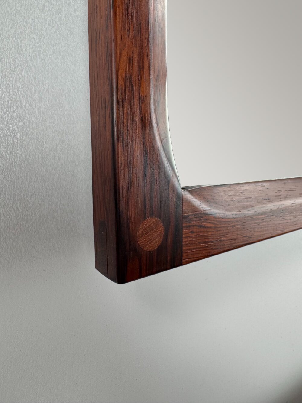 XXL Kai Kristiansen Rosewood Mirror for Aksel Kjersgaard – Danish Modern Elegance
