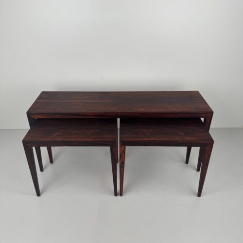Rosewood Nesting Tables, Severin Hansen, Denmark, 1960s