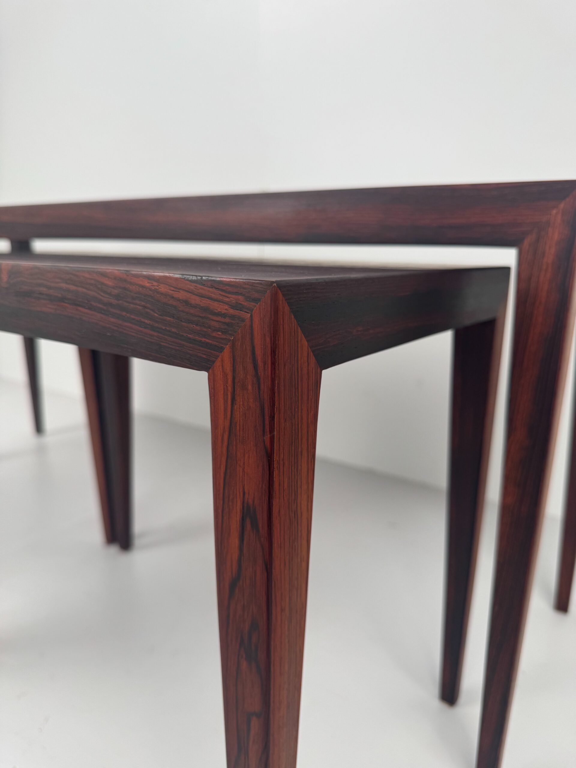 Rosewood Nesting Tables, Severin Hansen, Denmark, 1960s