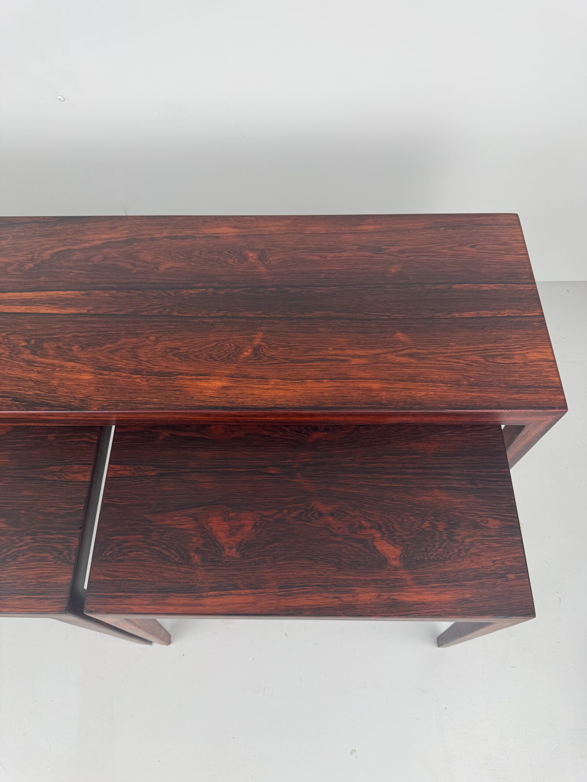 Rosewood Nesting Tables, Severin Hansen, Denmark, 1960s