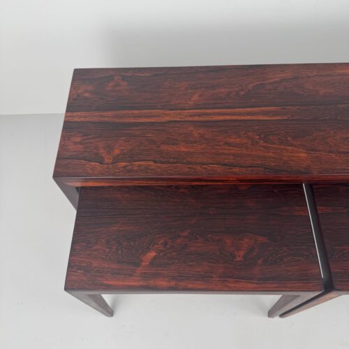 Rosewood Nesting Tables, Severin Hansen, Denmark, 1960s