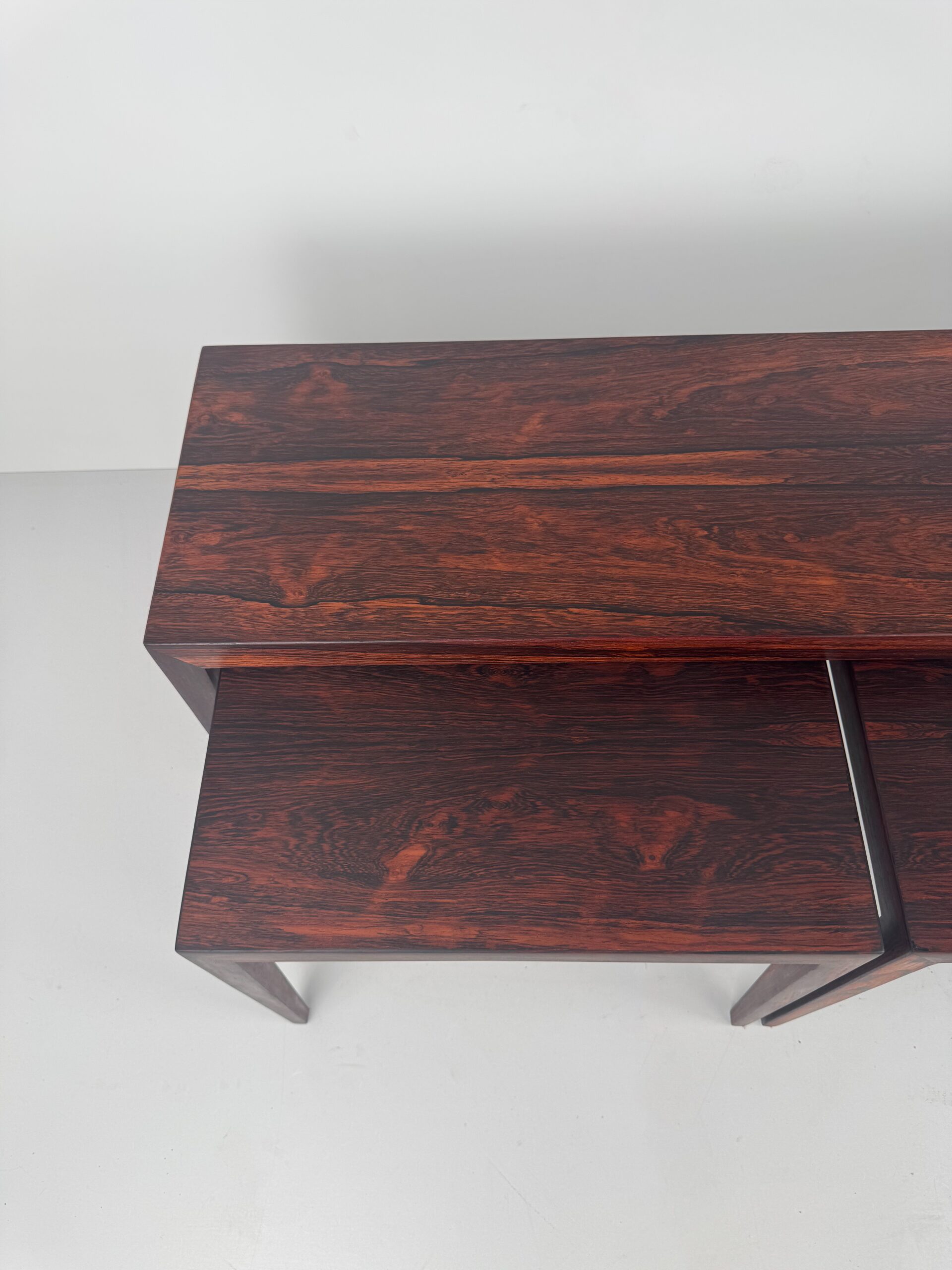 Rosewood Nesting Tables, Severin Hansen, Denmark, 1960s
