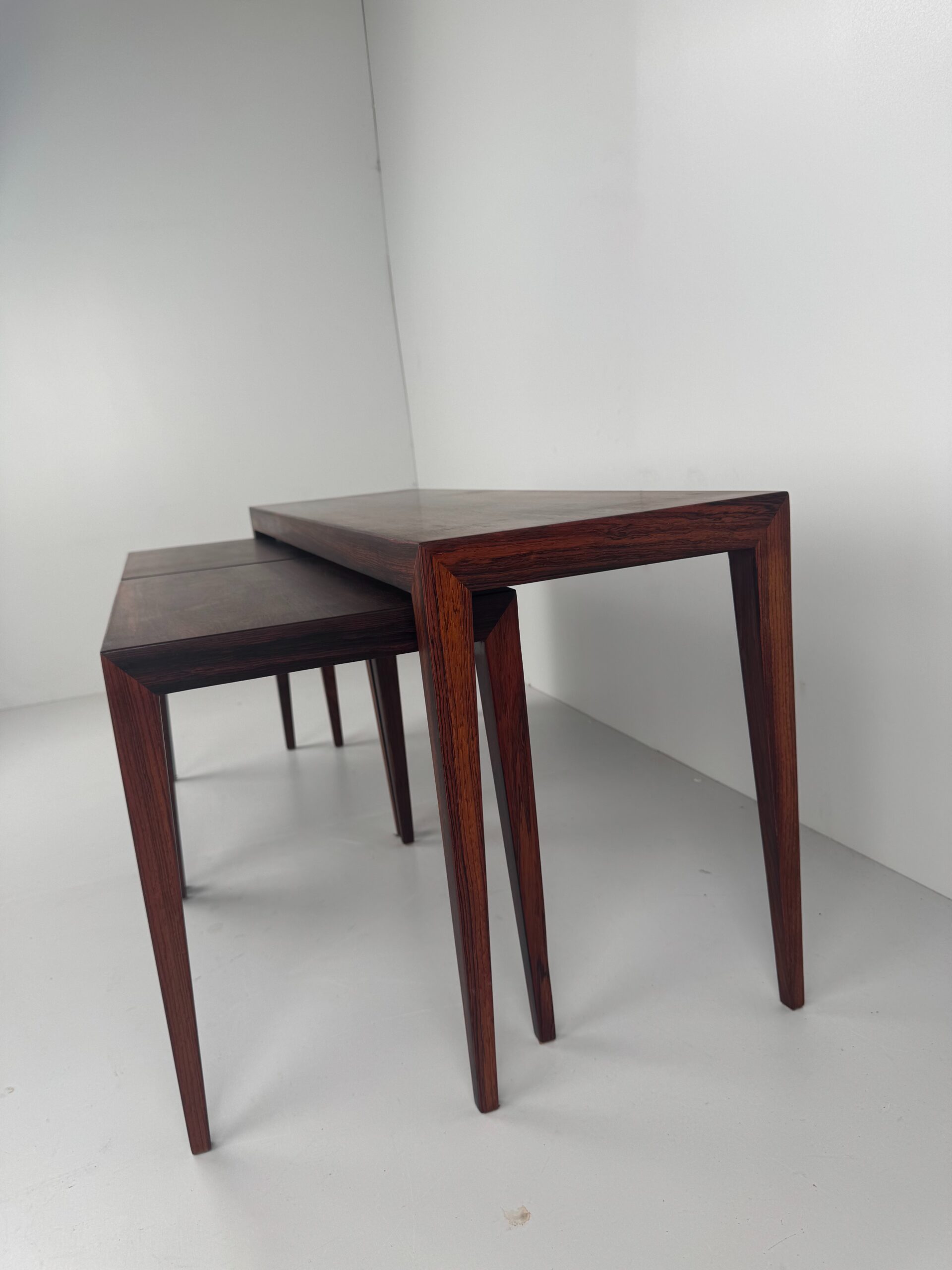 Rosewood Nesting Tables, Severin Hansen, Denmark, 1960s