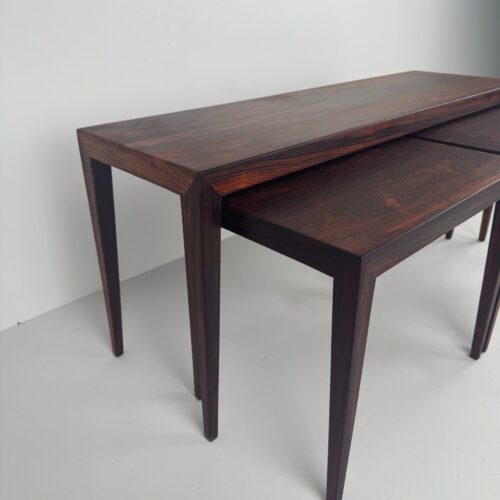 Rosewood Nesting Tables, Severin Hansen, Denmark, 1960s