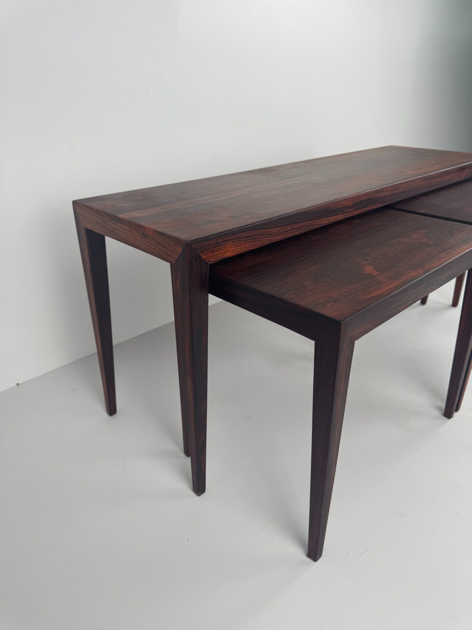 Rosewood Nesting Tables, Severin Hansen, Denmark, 1960s
