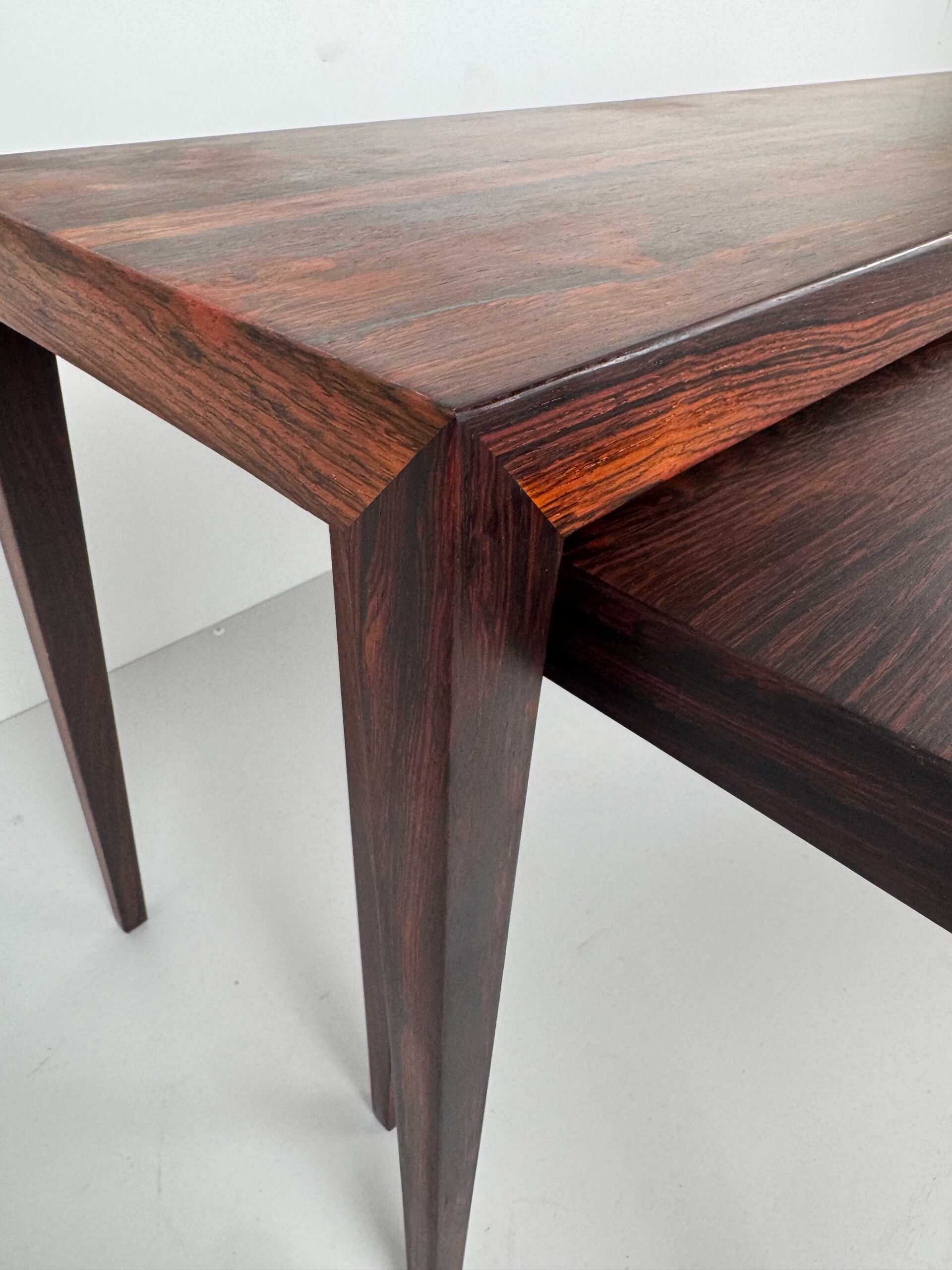 Rosewood Nesting Tables, Severin Hansen, Denmark, 1960s