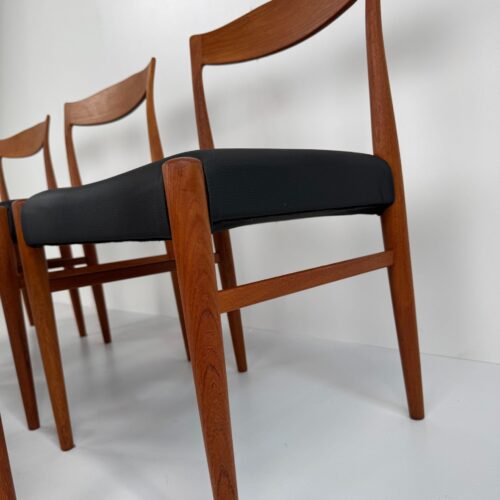 Set of 5 Danish Teak Dining Chairs, Denmark, 1960s