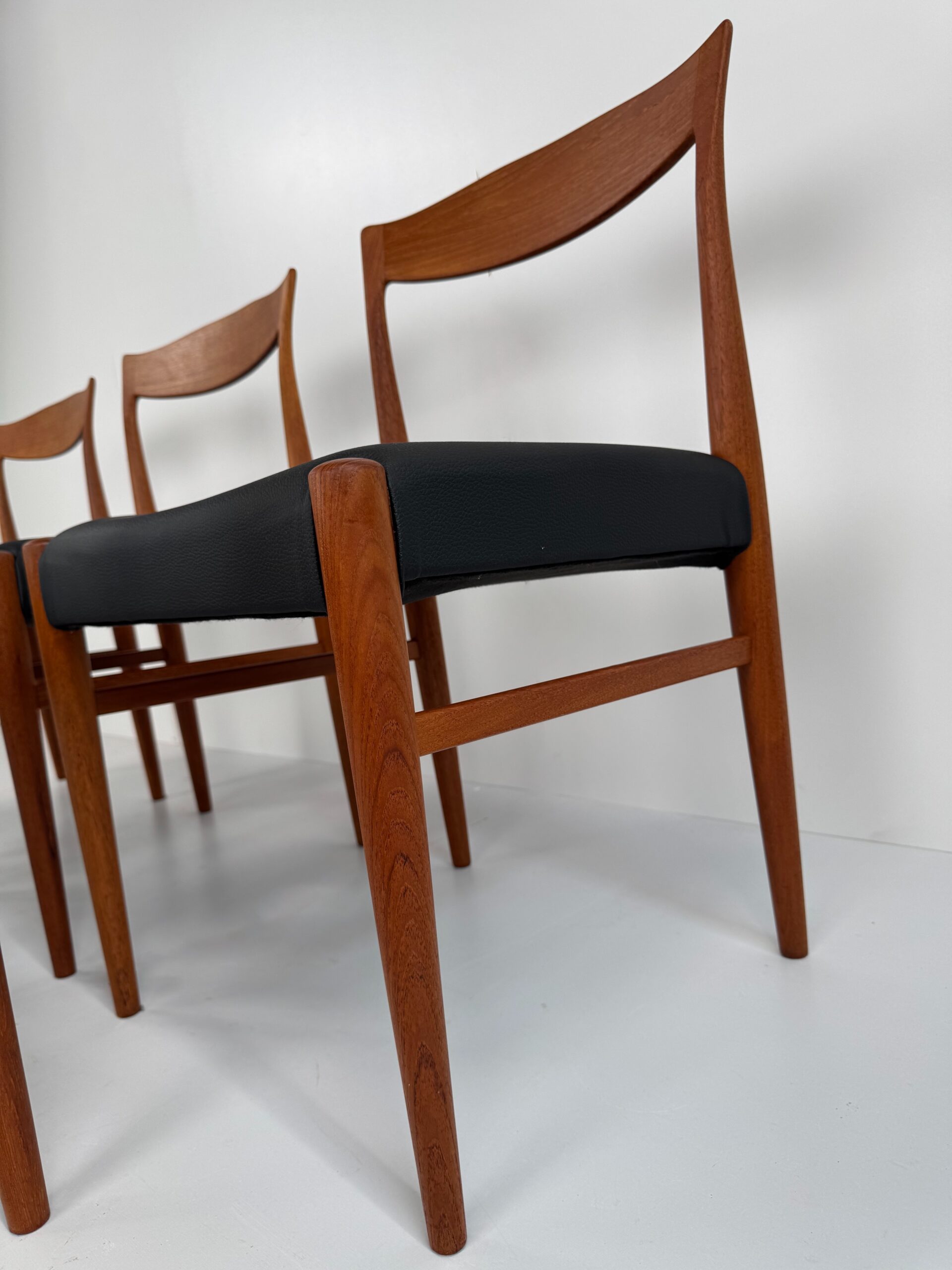 Set of 5 Danish Teak Dining Chairs, Denmark, 1960s