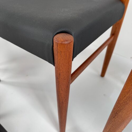 Set of 5 Danish Teak Dining Chairs, Denmark, 1960s