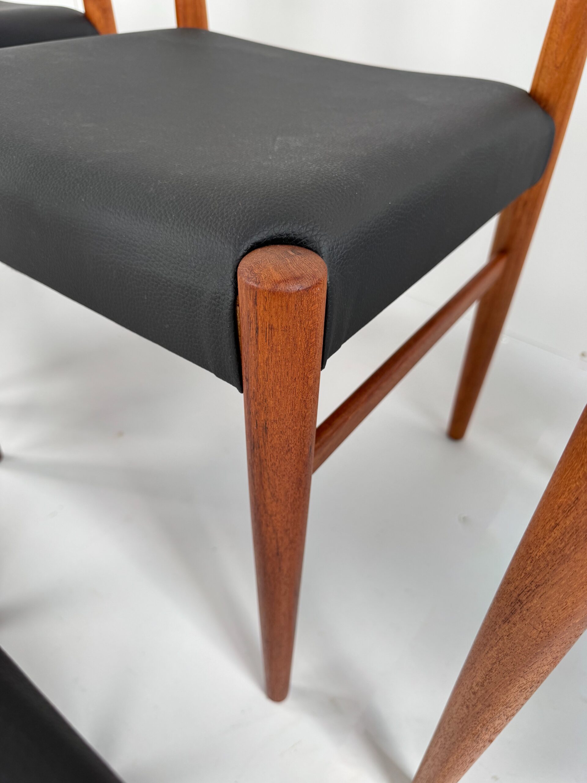 Set of 5 Danish Teak Dining Chairs, Denmark, 1960s