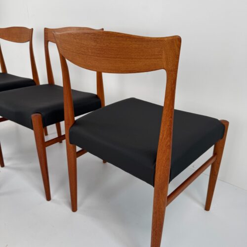 Set of 5 Danish Teak Dining Chairs, Denmark, 1960s