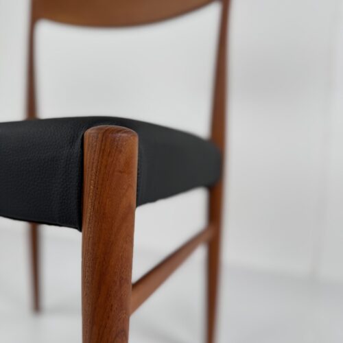Set of 5 Danish Teak Dining Chairs, Denmark, 1960s