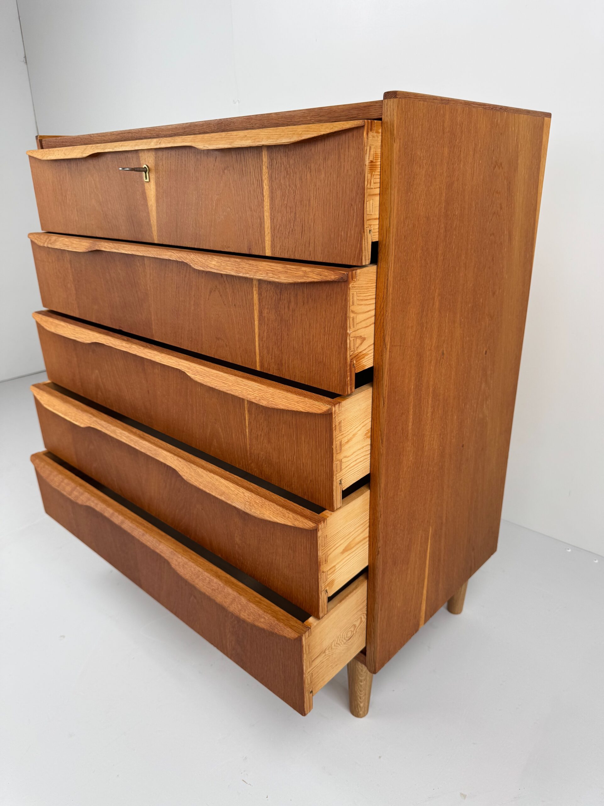 Danish Oak Chest of Drawers, Denmark, 1960s