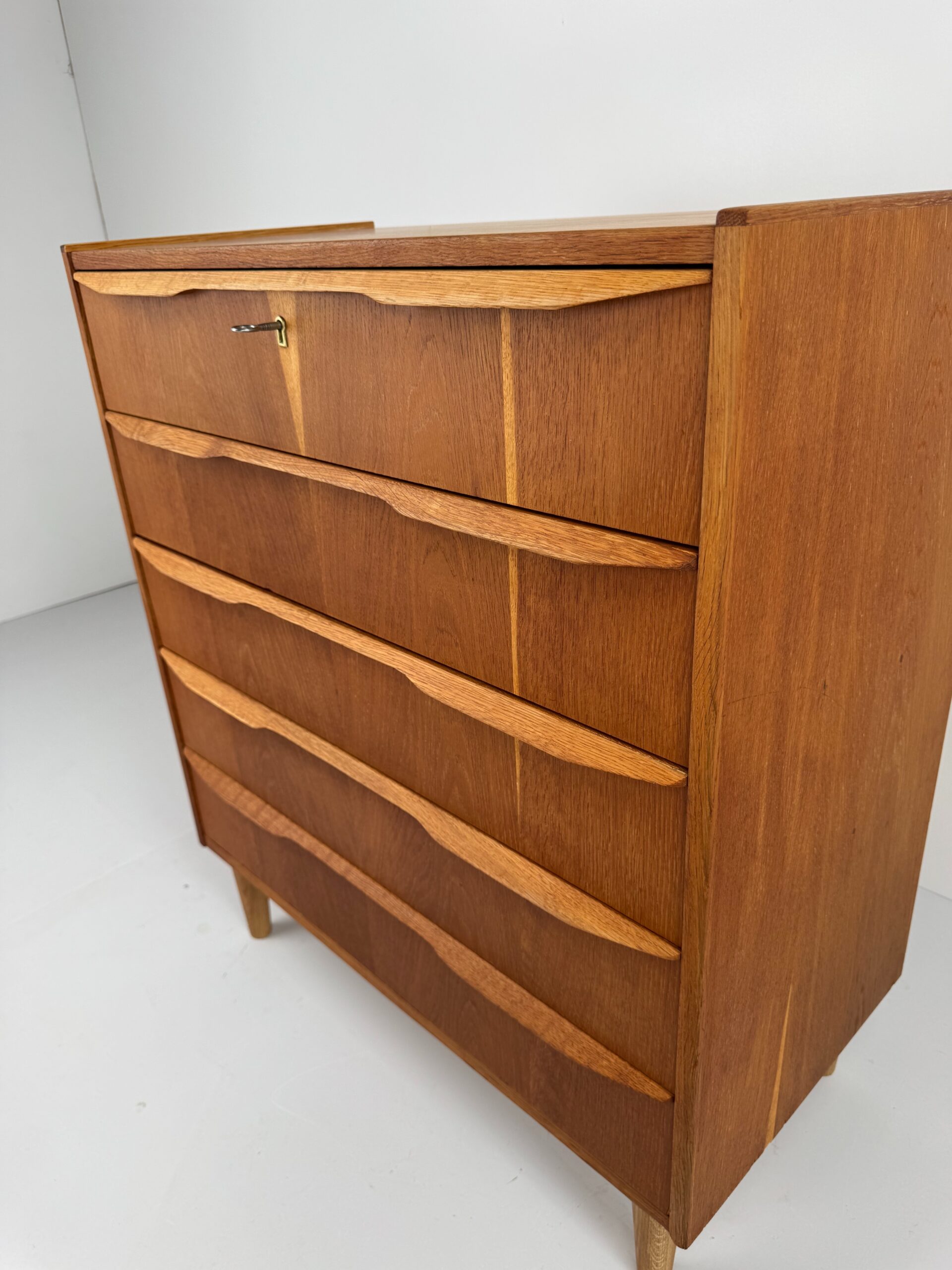 Danish Oak Chest of Drawers, Denmark, 1960s