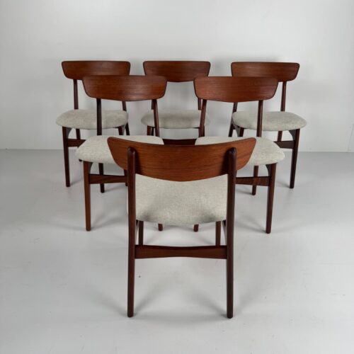 Set of 6 Dining Chairs, Schiønning & Elgaard, Denmark, 1960s