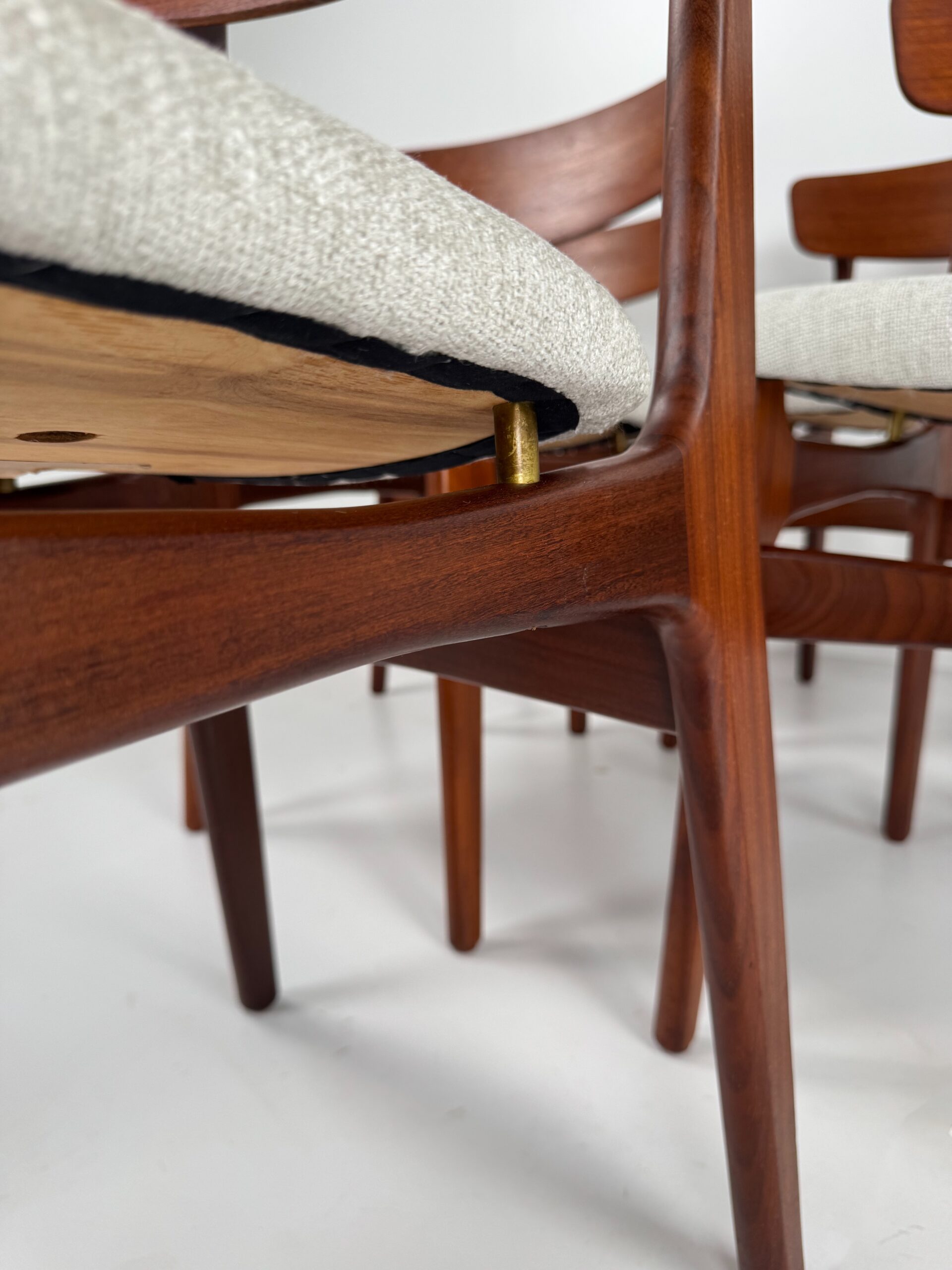 Set of 6 Dining Chairs, Schiønning & Elgaard, Denmark, 1960s
