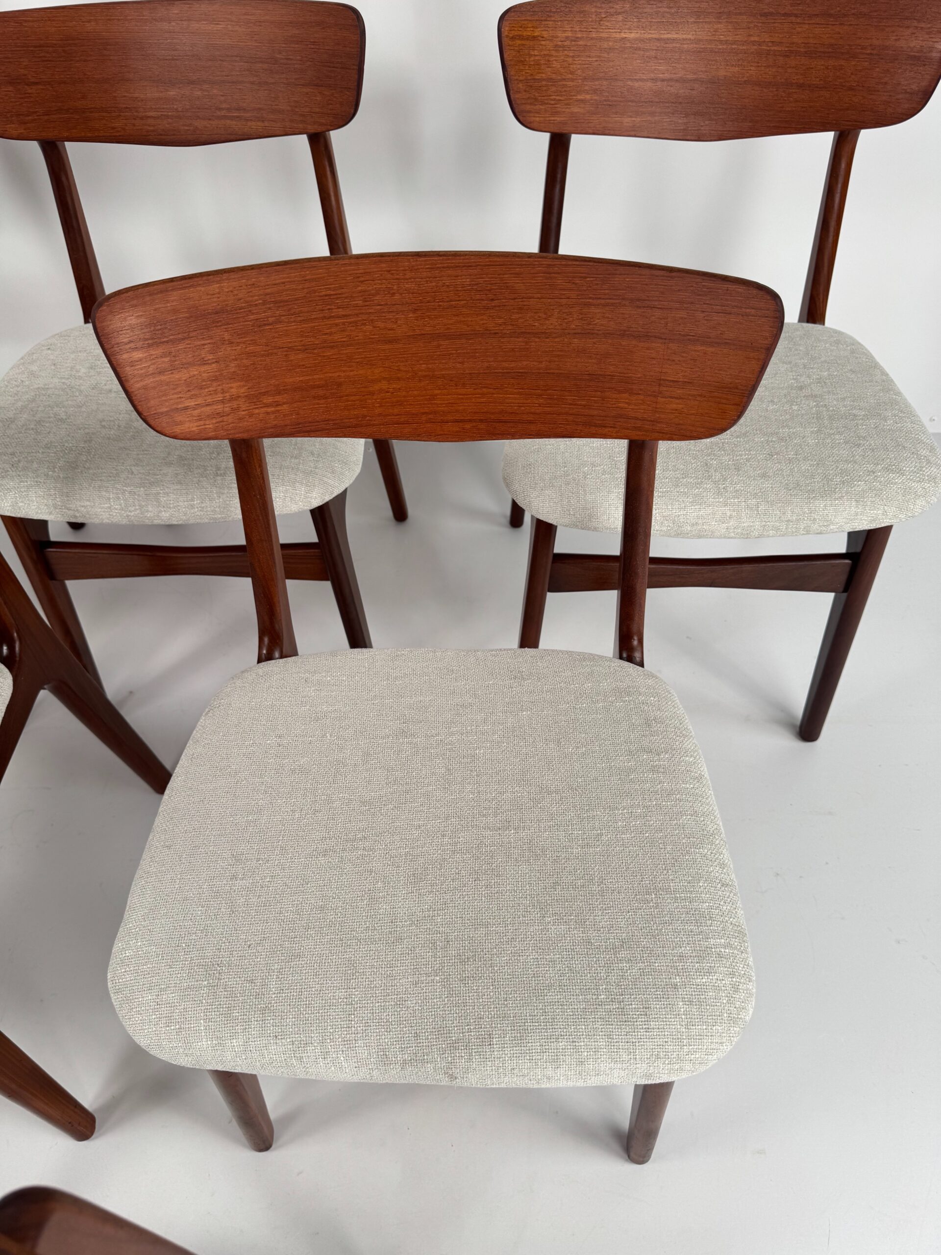 Set of 6 Dining Chairs, Schiønning & Elgaard, Denmark, 1960s