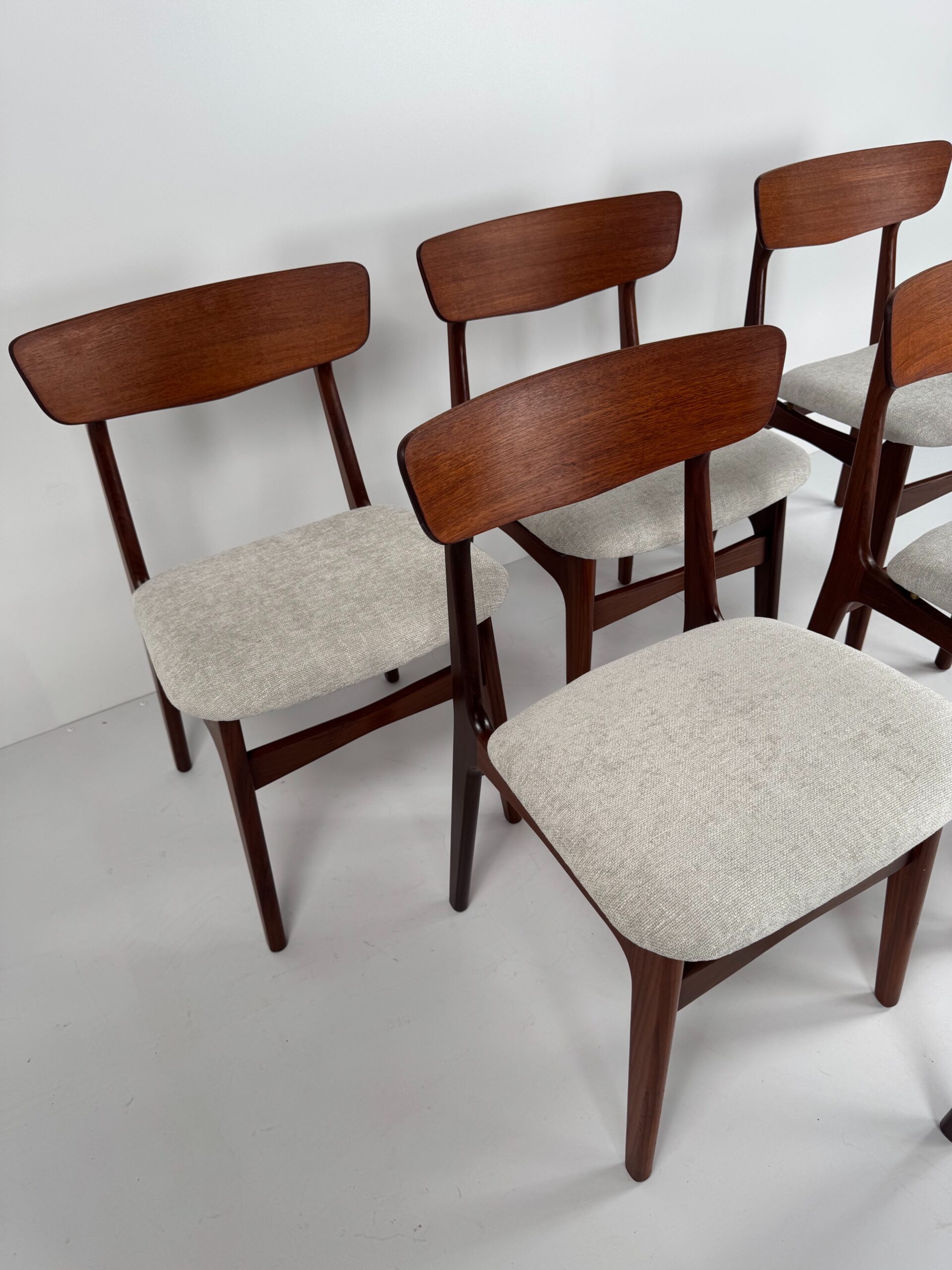 Set of 6 Dining Chairs, Schiønning & Elgaard, Denmark, 1960s