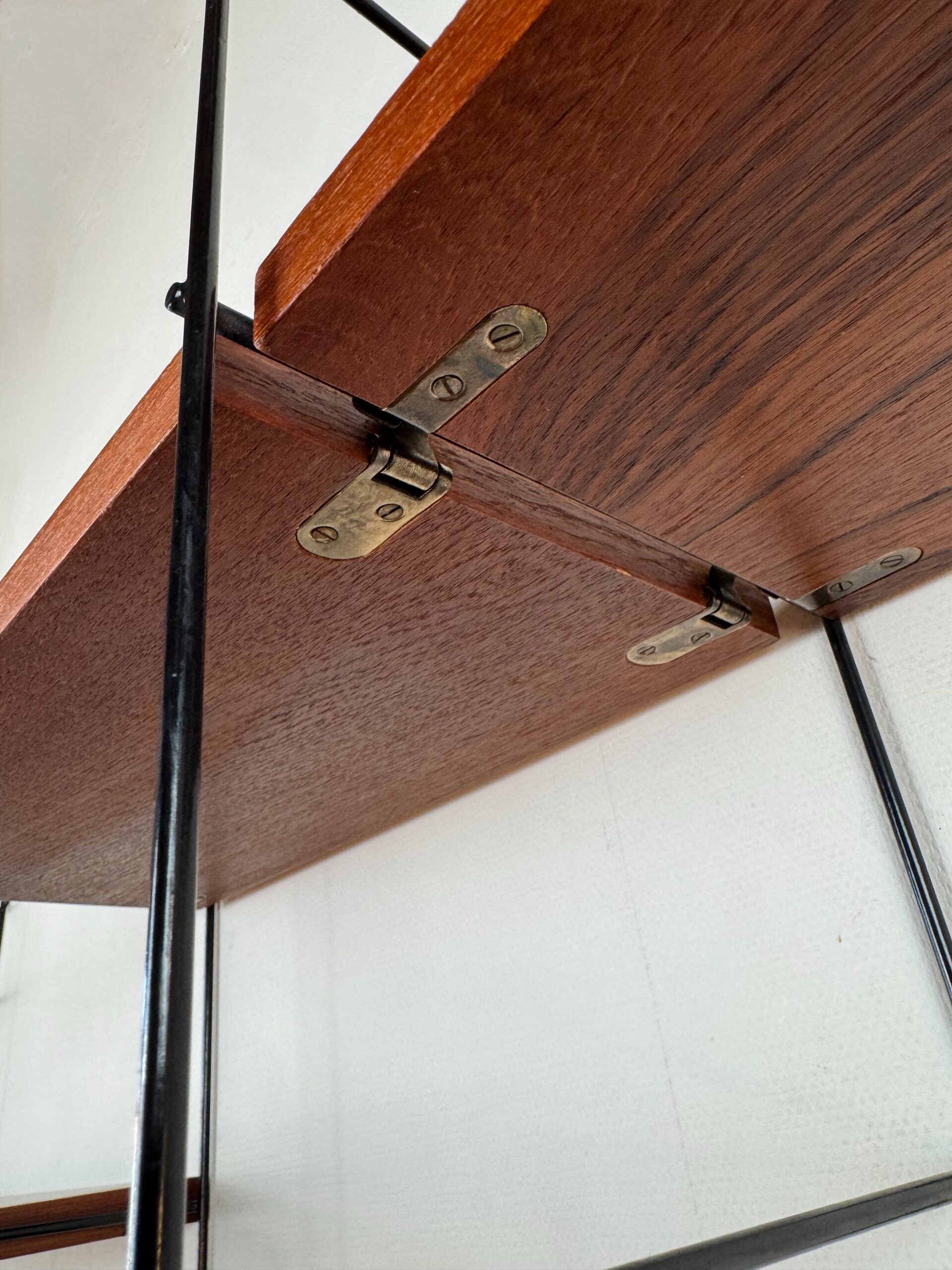 Wall System with Nisse Strinning Teak Shelves, Scandinavia, 1960s