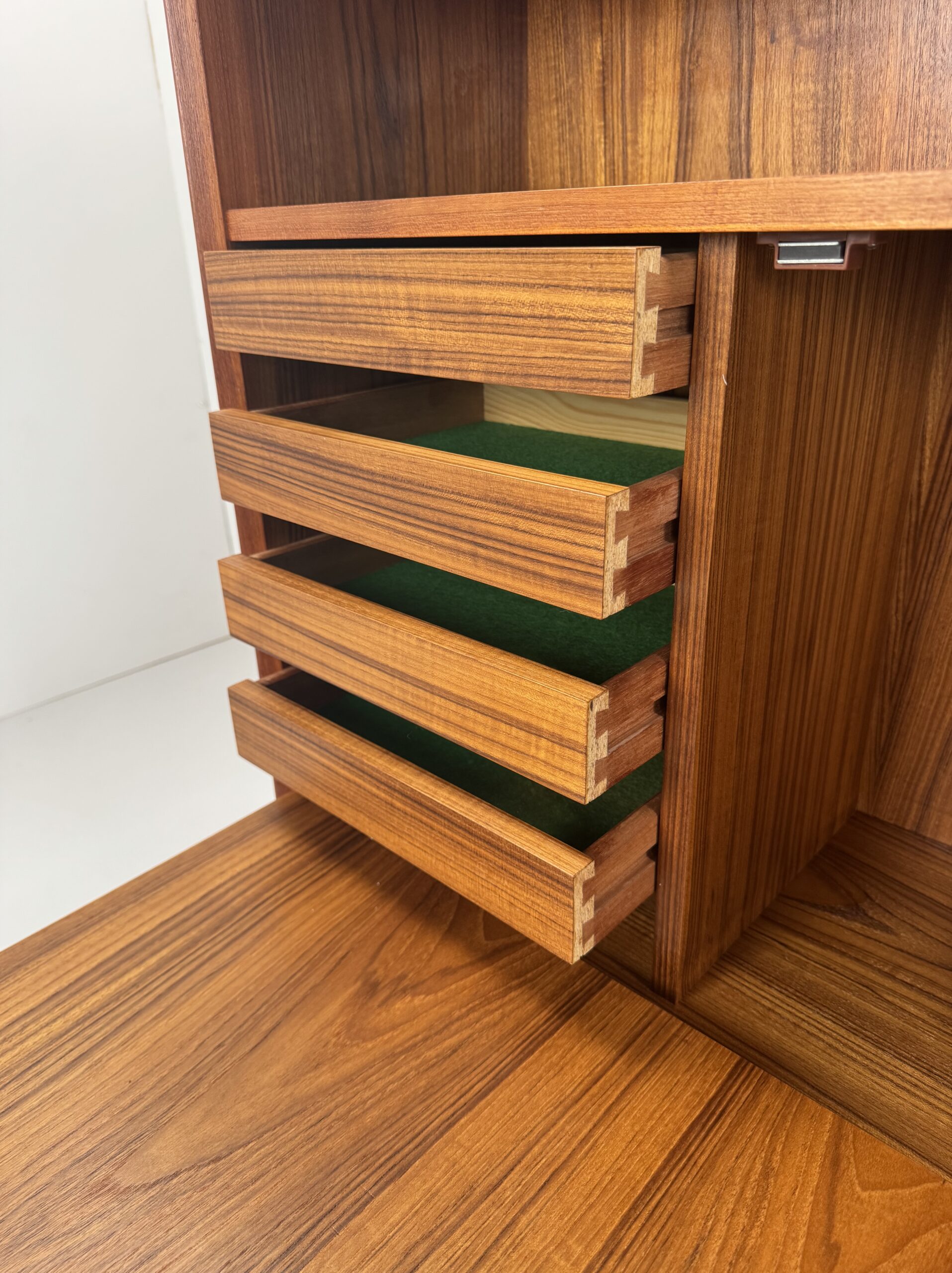Danish Teak Wall Cabinet, Denmark, 1960s