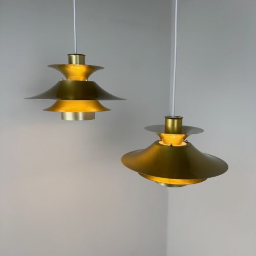 Pair of Model 4108 Pendant Lamps, Lyfa, Denmark, c. 1970s–1980s