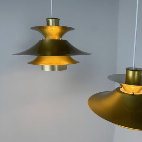 Pair of Model 4108 Pendant Lamps, Lyfa, Denmark, c. 1970s–1980s