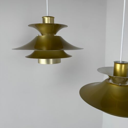 Pair of Model 4108 Pendant Lamps, Lyfa, Denmark, c. 1970s–1980s