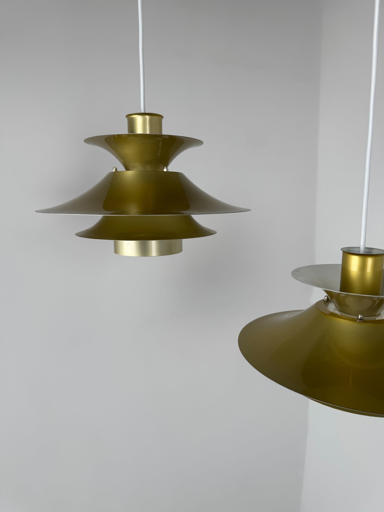 Pair of Model 4108 Pendant Lamps, Lyfa, Denmark, c. 1970s–1980s